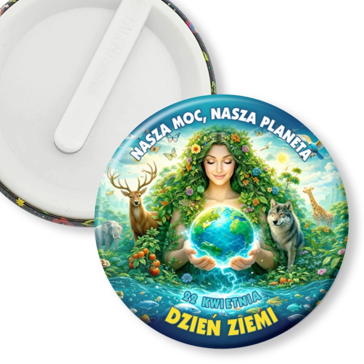 przypinka klips Matka Ziemia Dzień Ziemi 22 kwietnia