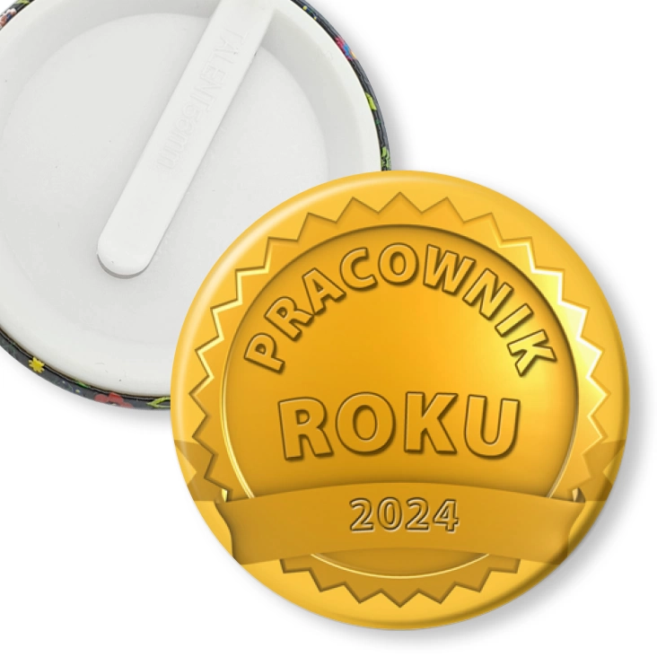 przypinka klips Medal pracownik roku