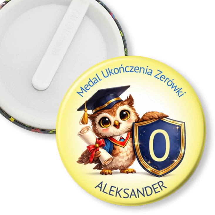 przypinka klips Medal ukończenia zerówki