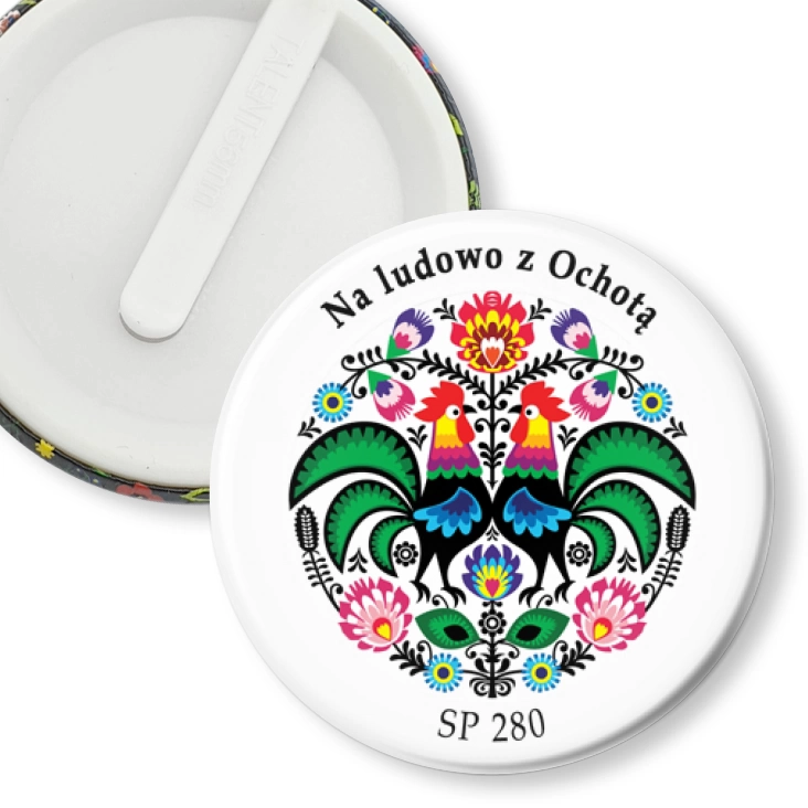 przypinka klips Na ludowo z Ochotą