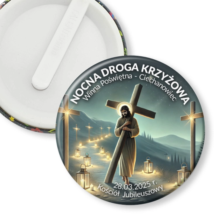 przypinka klips Nocna Droga Krzyżowa