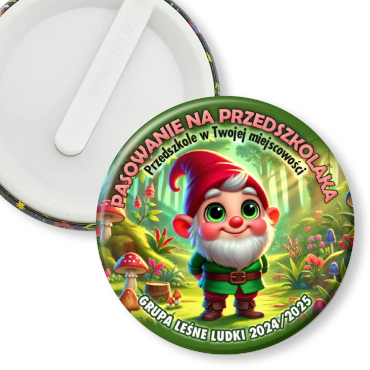przypinka klips Pasowanie na przedszkolaka grupa Leśne Ludki