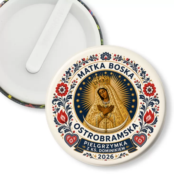 przypinka klips Pielgrzymka do Matki Boskiej Ostrobramskiej