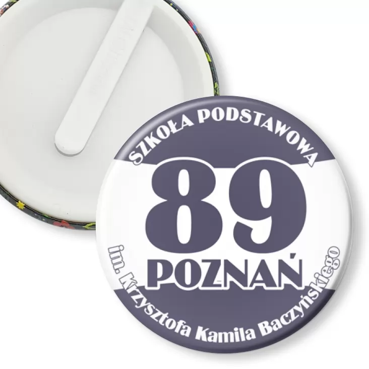 przypinka klips Szkoła Podstawowa nr 89 w Poznaniu