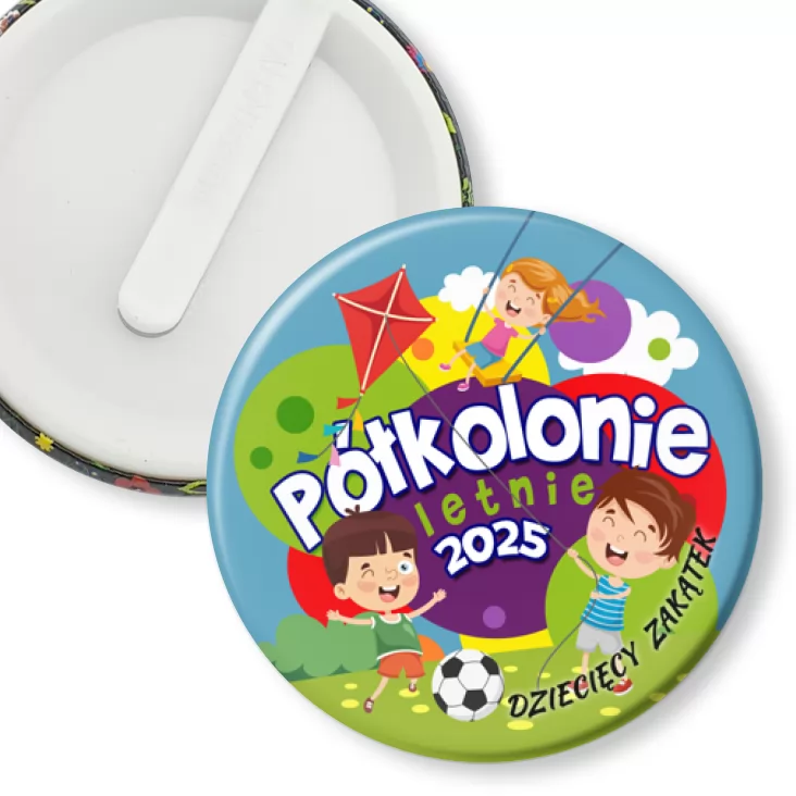 przypinka klips Półkolonie Dziecięcy Zakątek