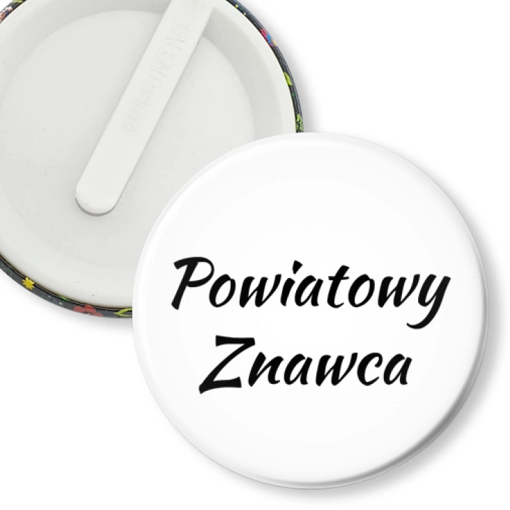 przypinka klips Powiatowy znawca