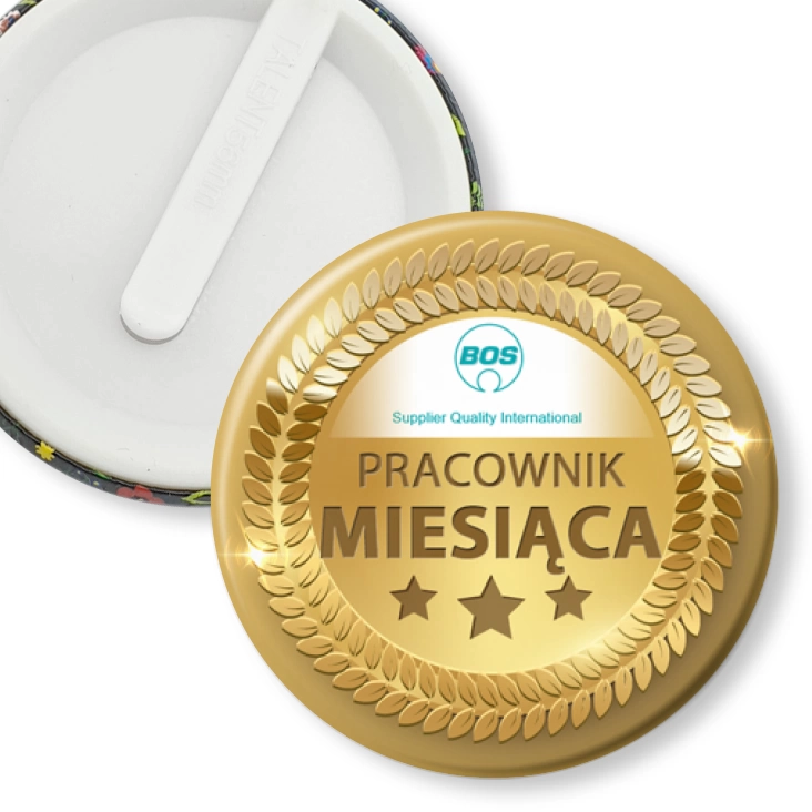 przypinka klips Pracownik miesiąca Bos