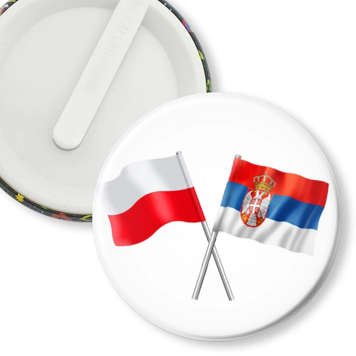 przypinka klips Przyjaźń polsko-serbska