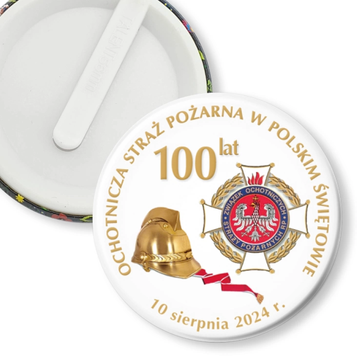 przypinka klips 100 lat OSP w Polskim Świętowie