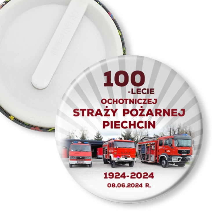 przypinka klips 100-lecie OSP Piechcin