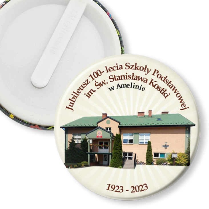 przypinka klips 100-lecie Szkoły Podstawowej w Amelinie