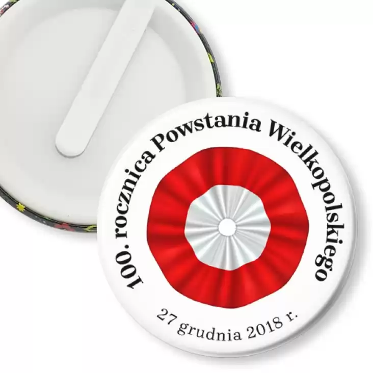 przypinka klips 100. rocznica Powstania Wielkopolskiego