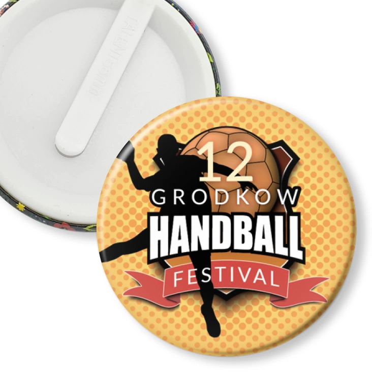 przypinka klips 12 Grodków Handball Festival