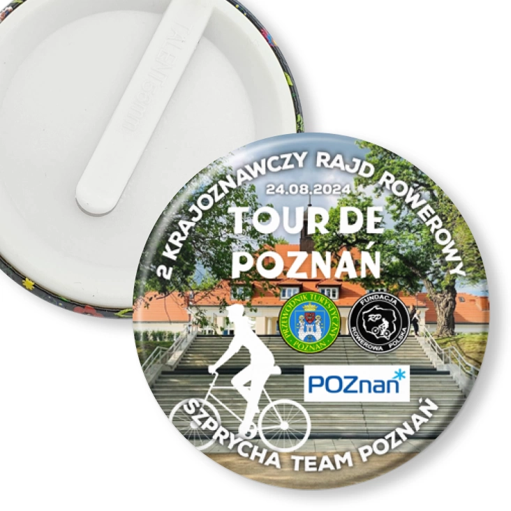 przypinka klips 2 Krajoznawczy Rajd Rowerowy Tour de Poznań 2024