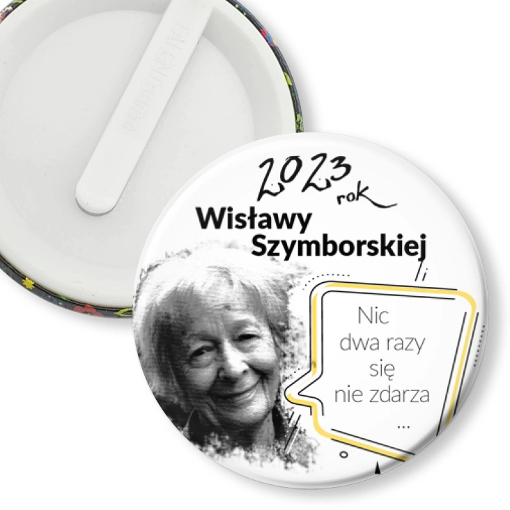 przypinka klips 2023 Rok Wisławy Szymborskiej