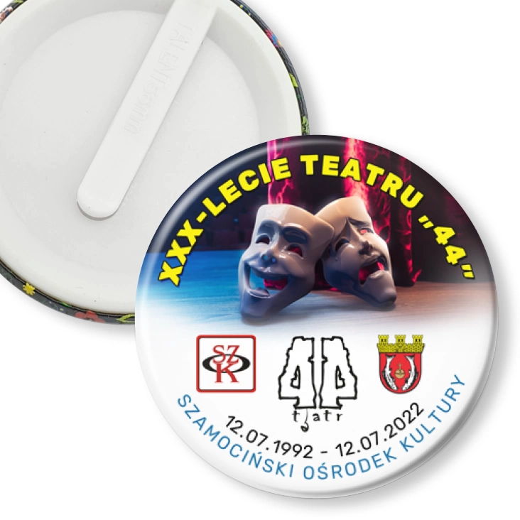 przypinka klips 30-lecie Teatru 44