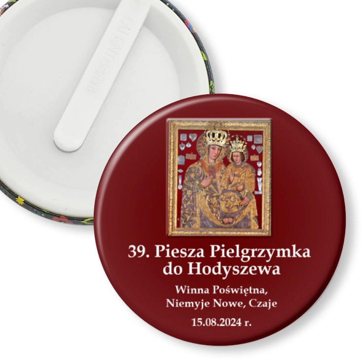 przypinka klips 39. Piesza Pielgrzymka do Hodyszewa