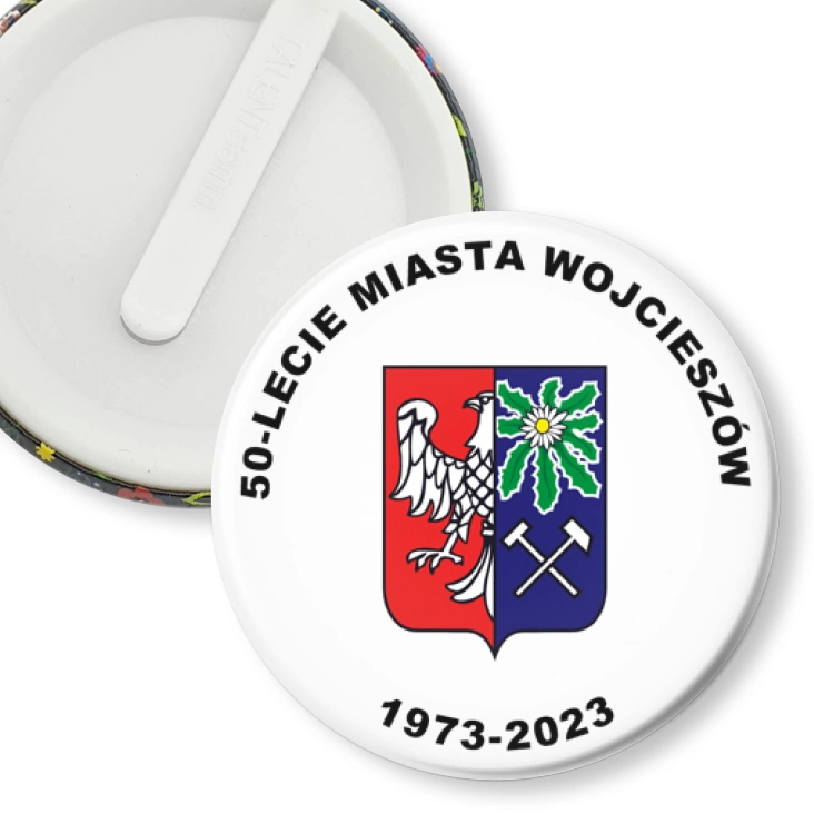 przypinka klips 50-lecie Miasta Wojcieszów