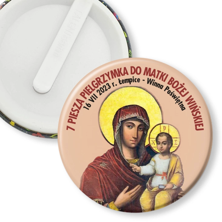 przypinka klips 7 Piesza Pielgrzymka do Matki Bożej Wińskiej