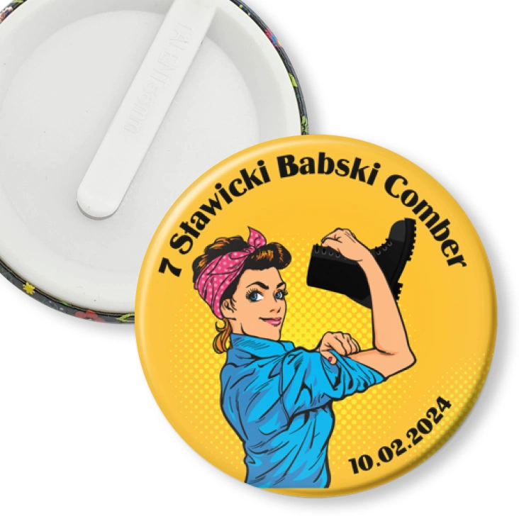 przypinka klips 7 Sławicki Babski Comber