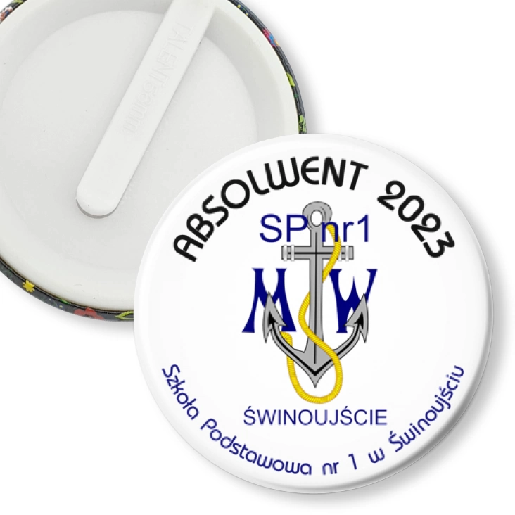 przypinka klips Absolwent 2023 SP nr 1 w Świnoujściu