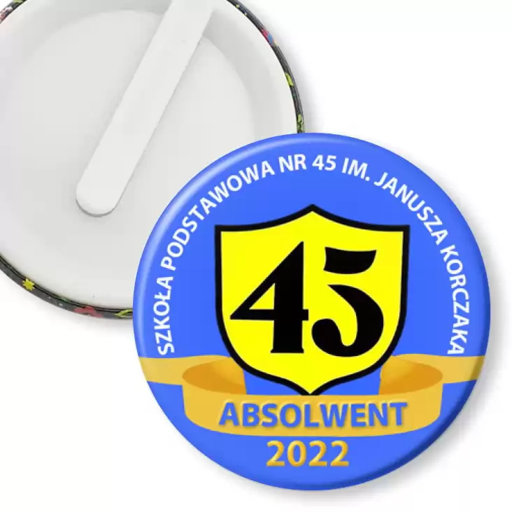 przypinka klips Absolwent SP 45 w Sosnowcu