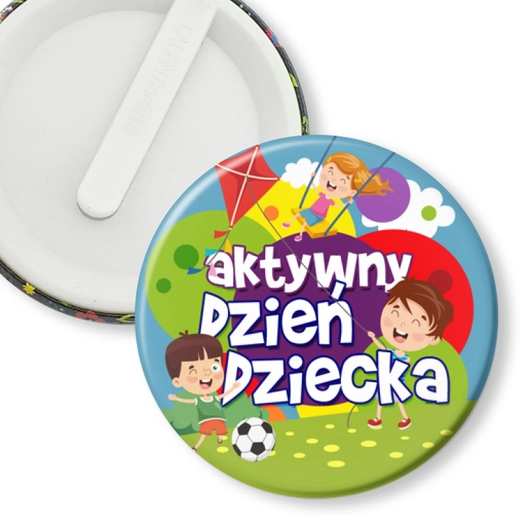 przypinka klips Aktywny Dzień Dziecka