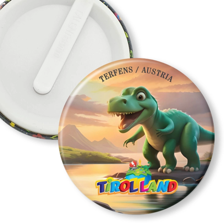 przypinka klips Bajkowy tyranozaur Tirolland