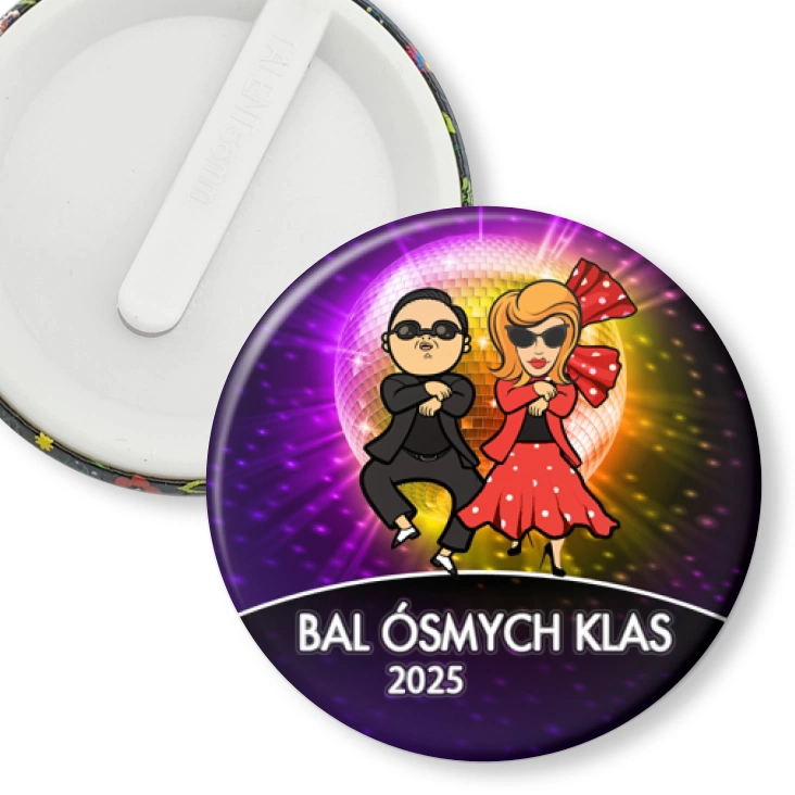 przypinka klips Bal Ósmych Klas gangnam style