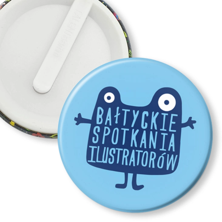 przypinka klips Bałtyckie Spotkania Ilustratorów 2021