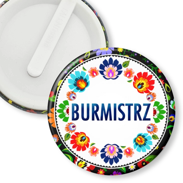 przypinka klips Burmistrz folk