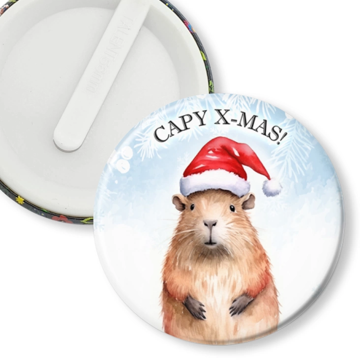 przypinka klips Capy x-mas