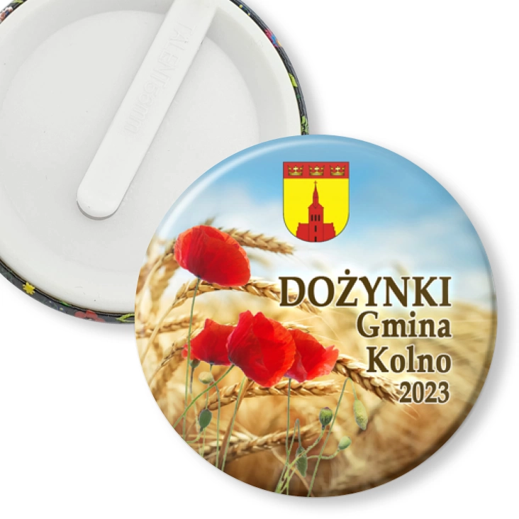 przypinka klips Dożynki Gmina Kolno