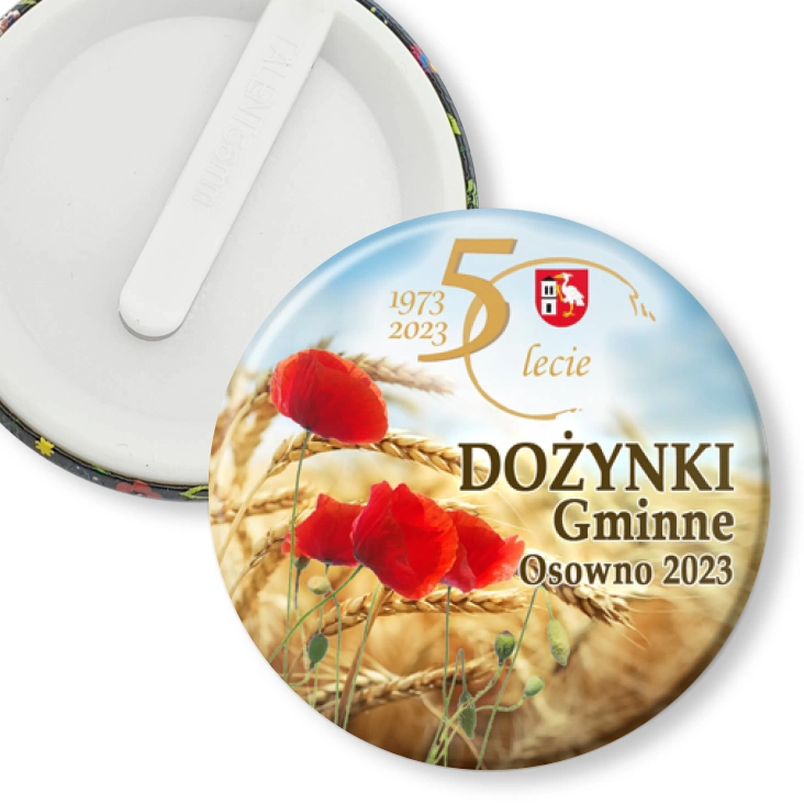 przypinka klips Dożynki Gminne Borki