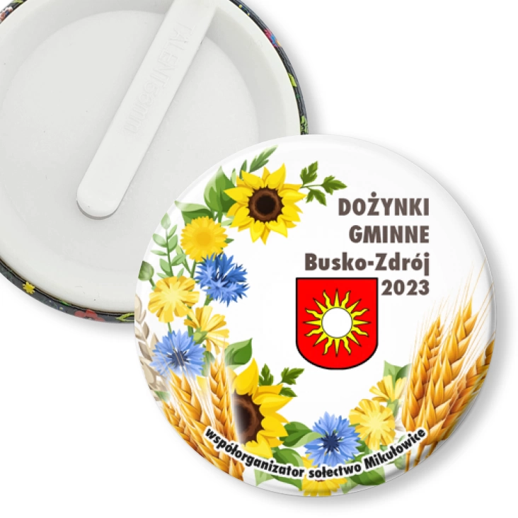 przypinka klips Dożynki Gminne Busko-Zdrój 2023