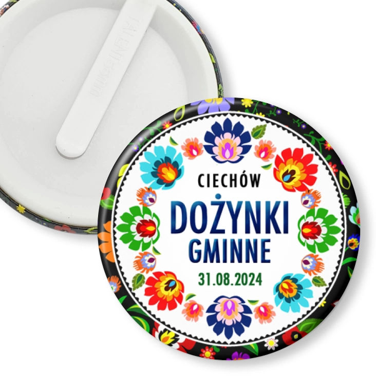 przypinka klips Dożynki Gminne Ciechów 2024