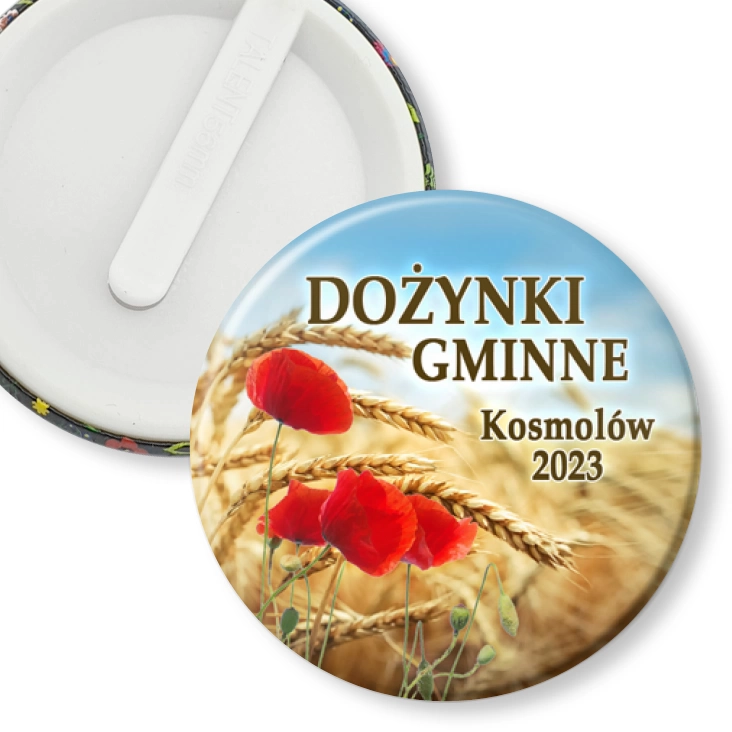 przypinka klips Dożynki Gminne Kosmolów 2023