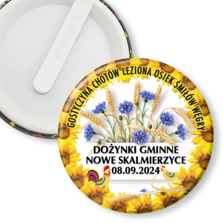 przypinka klips Dożynki Gminne Nowe Skalmierzyce