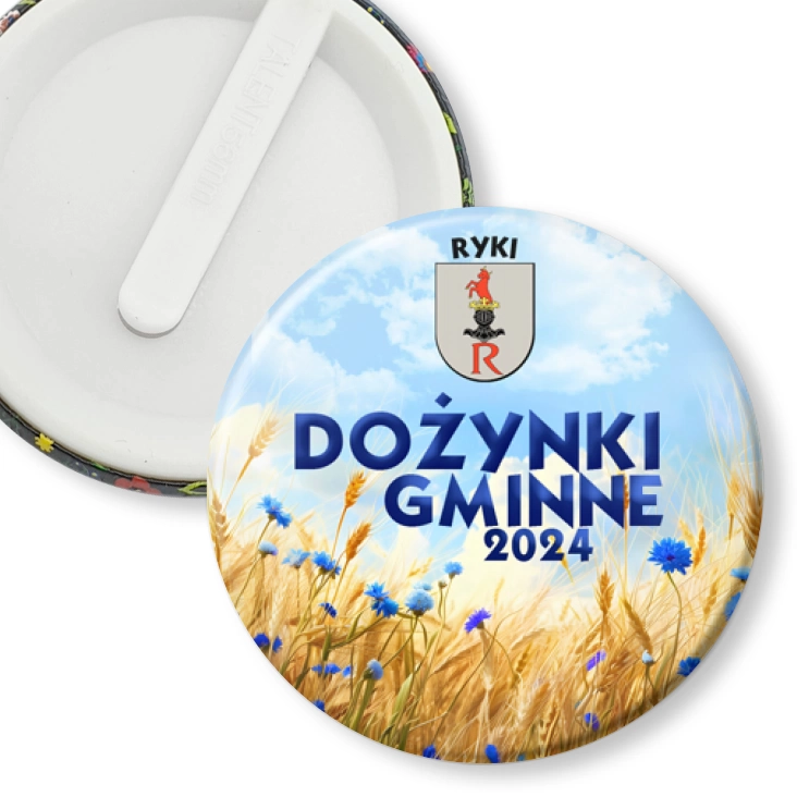 przypinka klips Dożynki Gminne Ryki 2024