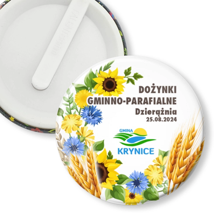 przypinka klips Dożynki Gminno-Parafialne Dzierążnia