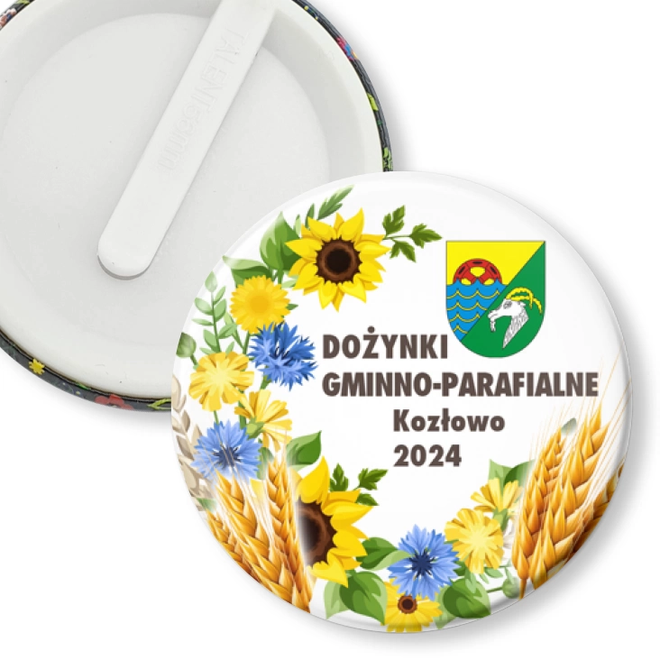 przypinka klips Dożynki Gminno-Parafialne Kozłowo 2024