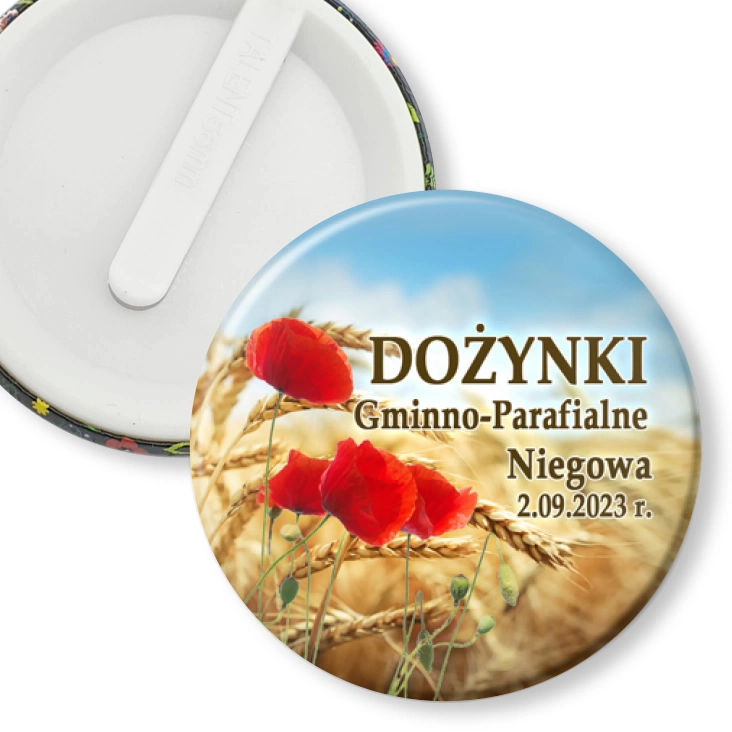 przypinka klips Dożynki Gminno-Parafialne Niegowa