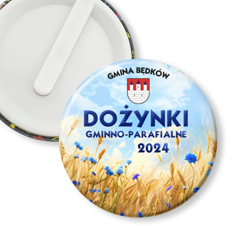 przypinka klips Dożynki gminno-parafialne w gminie Będków 2024