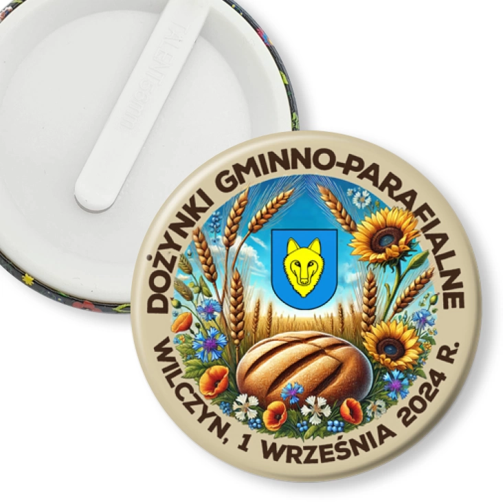 przypinka klips Dożynki Gminno-Parafialne Wilczyn 2024