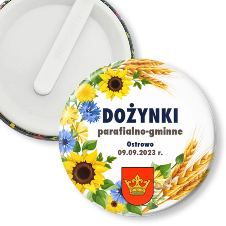 przypinka klips Dożynki parafialno-gminne Ostrowo 2023