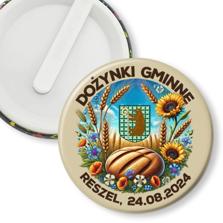 przypinka klips Dożynki Reszel 2024