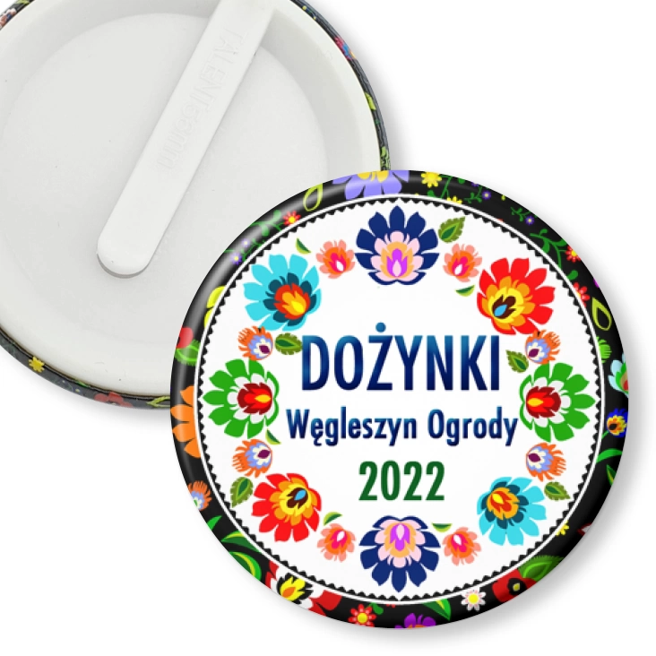 przypinka klips Dożynki wiejsko-gminne Węgleszyn Ogrody