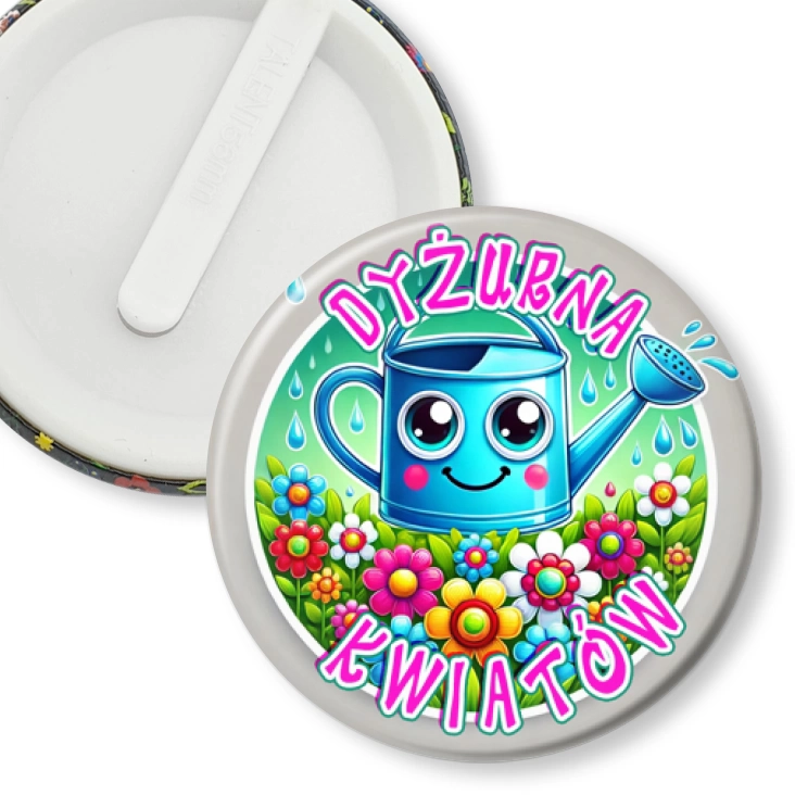 przypinka klips Dyżurna Kwiatów z konewką