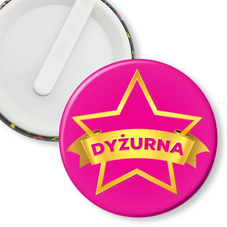 przypinka klips Dyżurna złota gwiazda