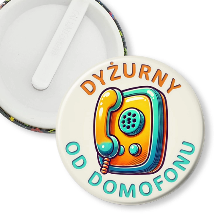 przypinka klips Dyżurny od domofonu